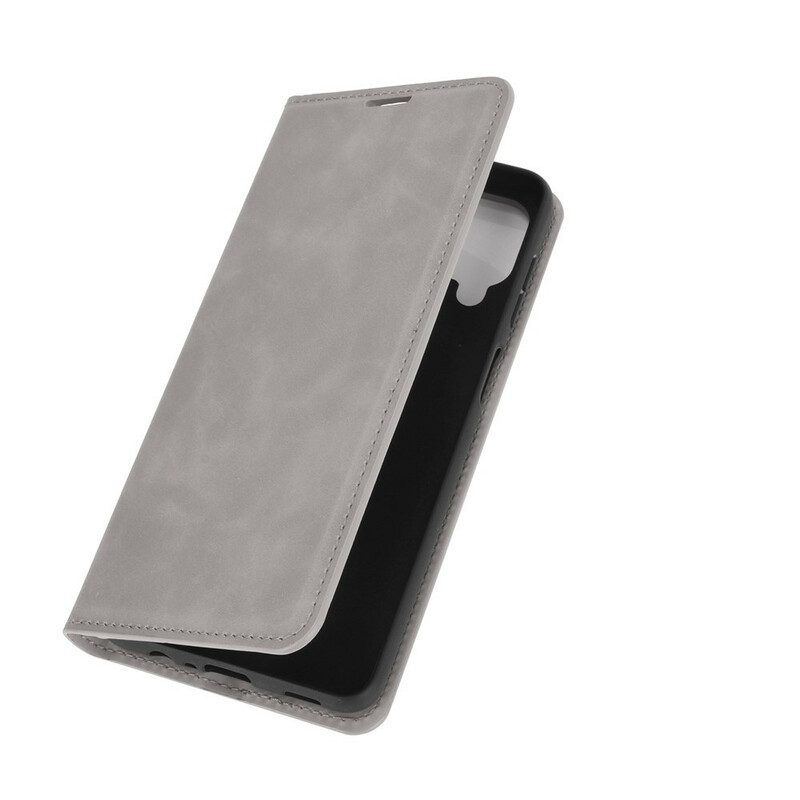 Bescherming Hoesje voor Samsung Galaxy M12 / A12 Folio-hoesje Zacht Leereffect