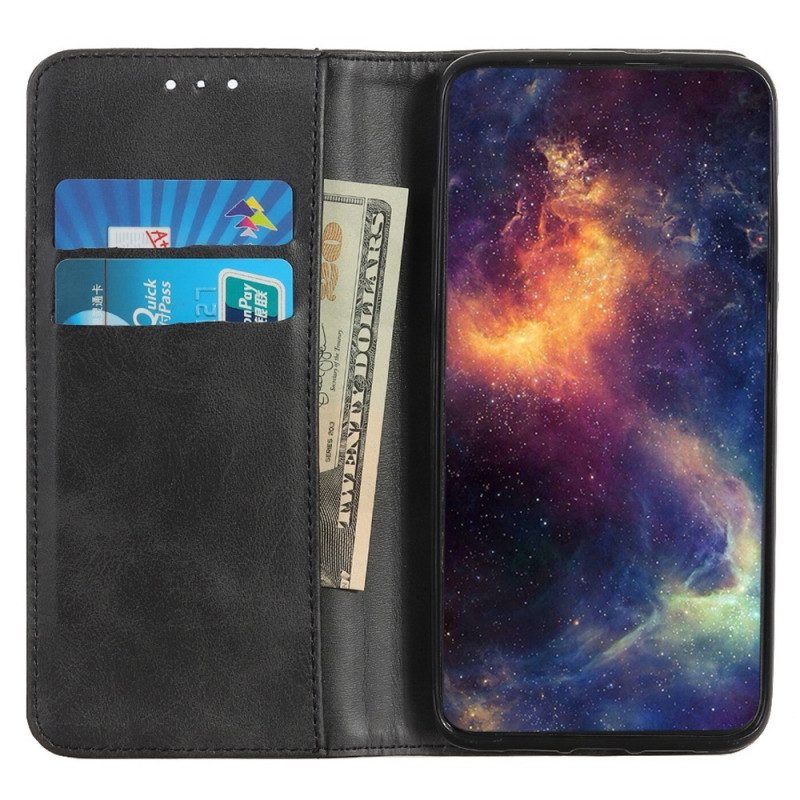 Bescherming Hoesje voor Samsung Galaxy S23 5G Folio-hoesje Gespleten Leer