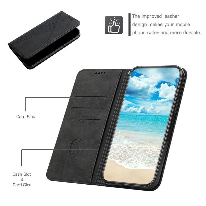 Bescherming Hoesje voor Samsung Galaxy S23 5G Folio-hoesje Stijl Leer 3d-patroon