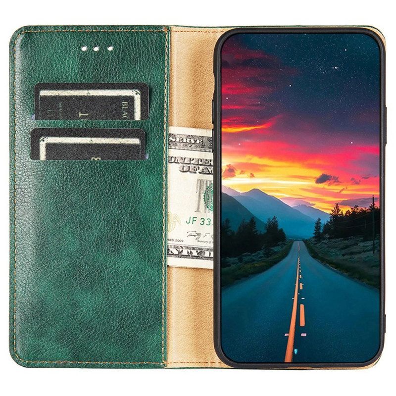 Bescherming Hoesje voor Samsung Galaxy S23 Plus 5G Folio-hoesje Kunstleer Stiksels