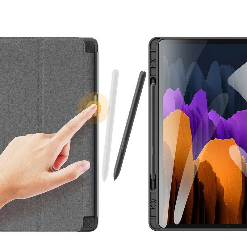 Bescherming Hoesje voor Samsung Galaxy Tab S8 Plus / Tab S7 Plus Domo-serie Dux-ducis