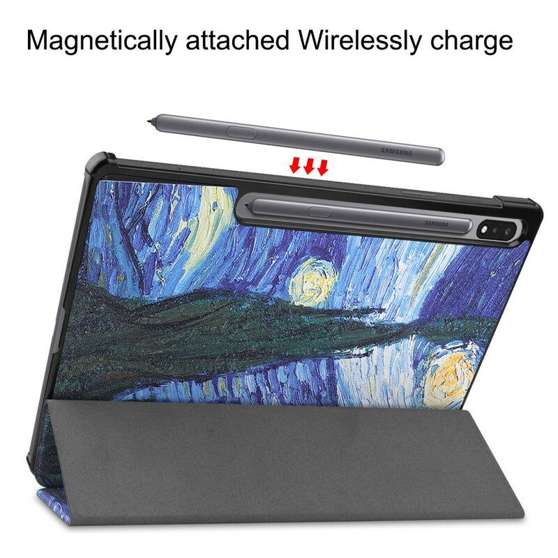 Bescherming Hoesje voor Samsung Galaxy Tab S8 Plus / Tab S7 Plus Verbeterde Van Gogh
