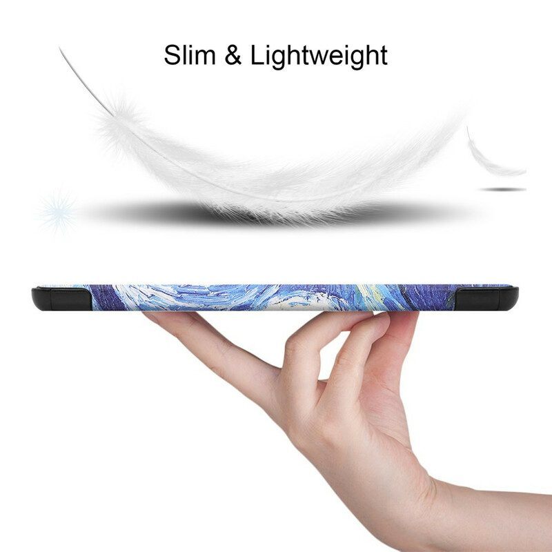 Bescherming Hoesje voor Samsung Galaxy Tab S8 / Tab S7 Sterrennacht Pennenhouder