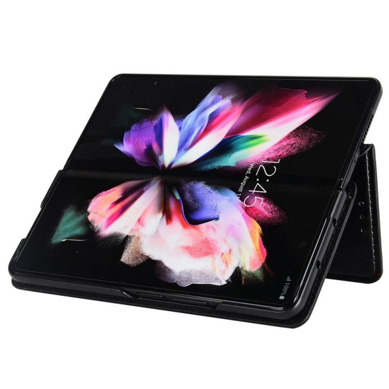 Bescherming Hoesje voor Samsung Galaxy Z Fold 4 Folio-hoesje 3d Kubus