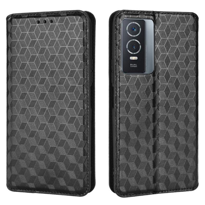 Bescherming Hoesje voor Vivo Y76 5G Folio-hoesje 3d Patroon