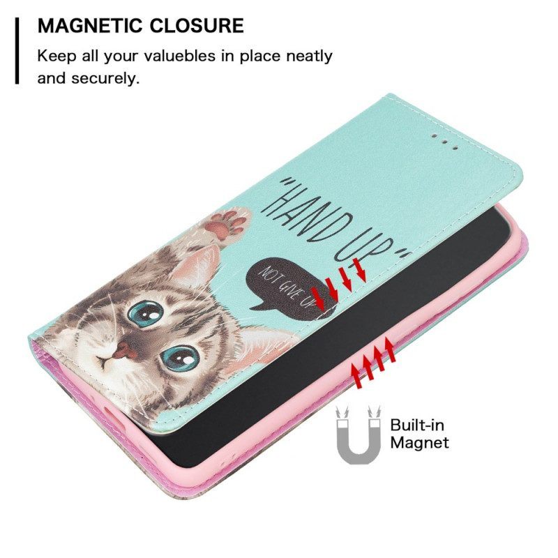 Bescherming Hoesje voor Xiaomi 12 / 12X Folio-hoesje Hand Omhoog