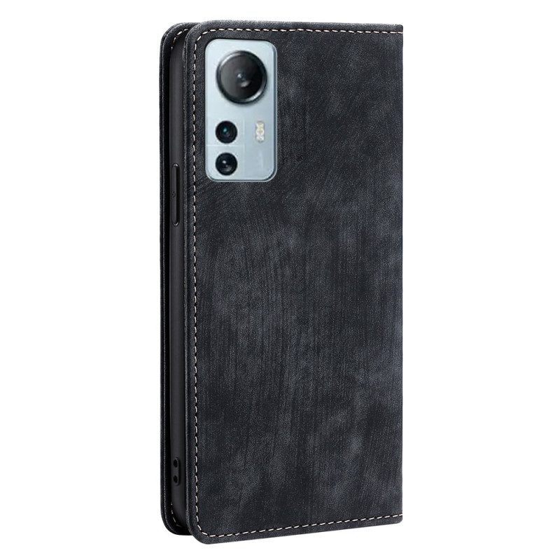 Bescherming Hoesje voor Xiaomi 12 Lite Folio-hoesje Retro Lederen Stijl