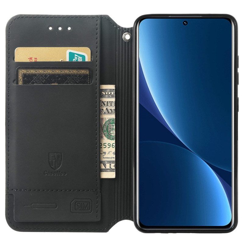 Bescherming Hoesje voor Xiaomi 12T / 12T Pro Folio-hoesje Caseneo Rfid-ontwerp