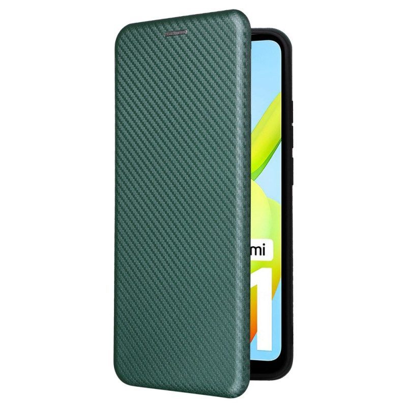 Bescherming Hoesje voor Xiaomi Redmi A1 Folio-hoesje Koolstofvezel