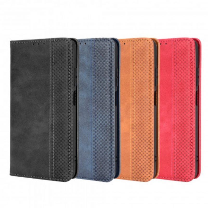 Bescherming Hoesje voor Xiaomi Redmi Note 10 / 10S Folio-hoesje Gestileerd Vintage Leereffect