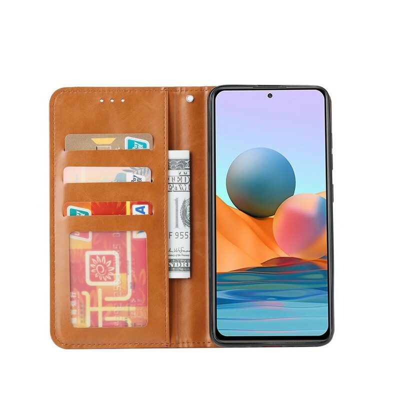 Bescherming Hoesje voor Xiaomi Redmi Note 10 / 10S Folio-hoesje Kaarthouder Van Imitatieleer