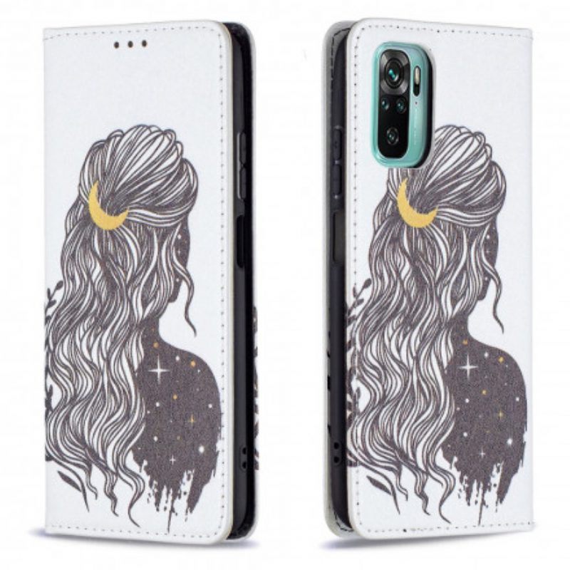 Bescherming Hoesje voor Xiaomi Redmi Note 10 / 10S Folio-hoesje Mooi Haar