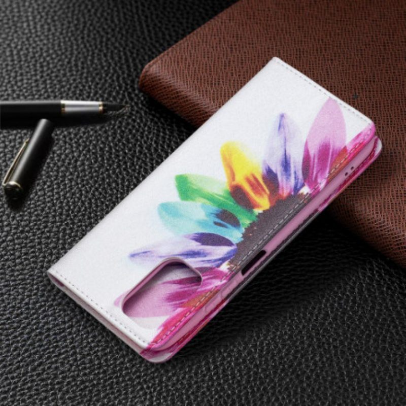 Bescherming Hoesje voor Xiaomi Redmi Note 10 / 10S Folio-hoesje Waterverf Bloem