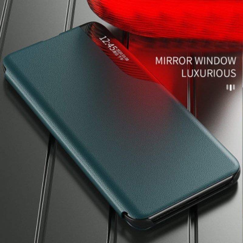 Bescherming Hoesje voor Xiaomi Redmi Note 10 / 10S Leer-effect