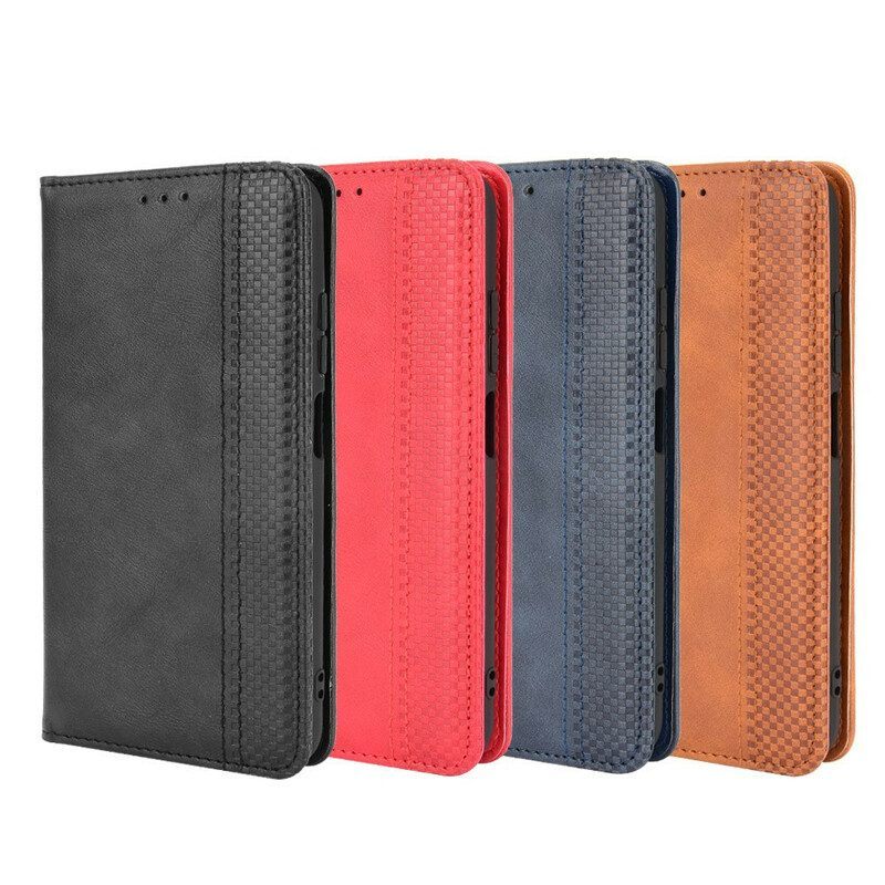 Bescherming Hoesje voor Xiaomi Redmi Note 10 5G Folio-hoesje Gestileerd Vintage Leereffect