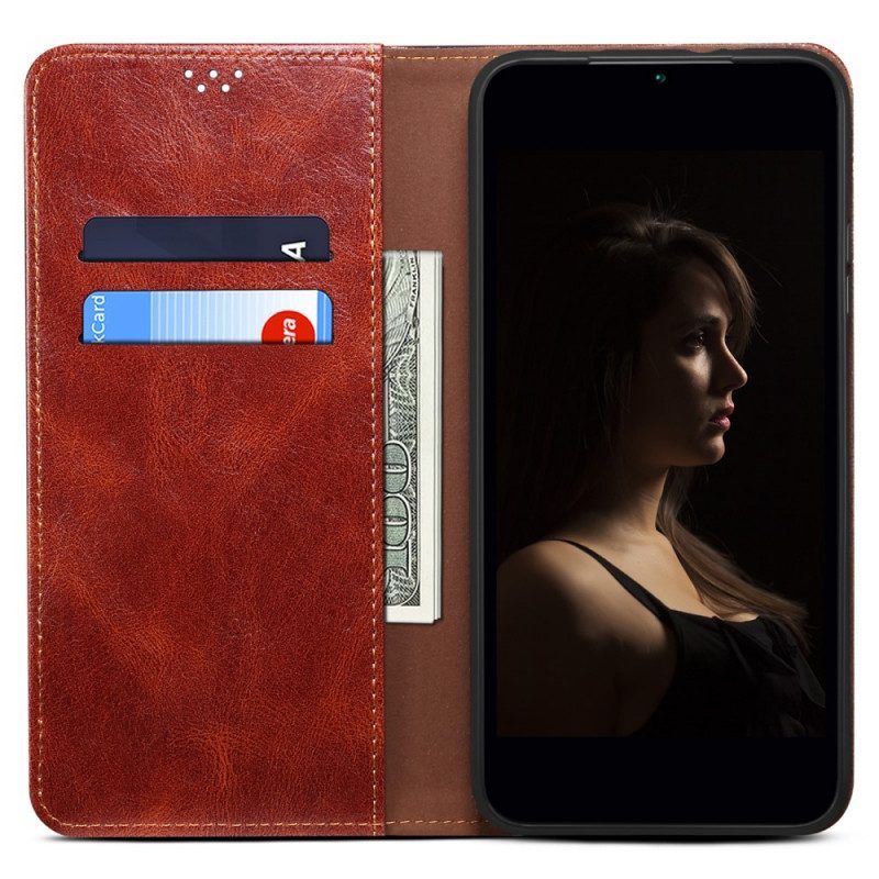 Bescherming Hoesje voor Xiaomi Redmi Note 11 / 11S Folio-hoesje Gewaxt Kunstleer