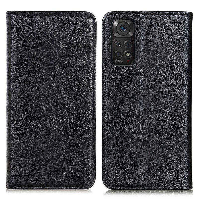 Bescherming Hoesje voor Xiaomi Redmi Note 11 / 11S Folio-hoesje Leer Textuur