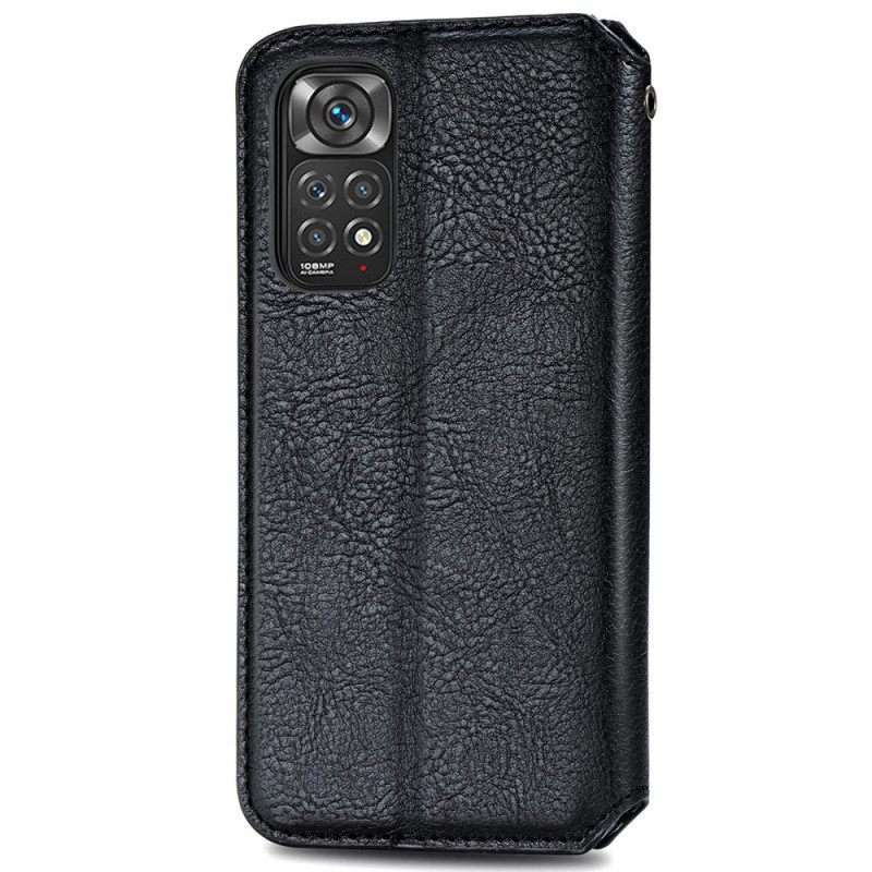 Bescherming Hoesje voor Xiaomi Redmi Note 11 / 11S Folio-hoesje Leereffect Diamanttextuur