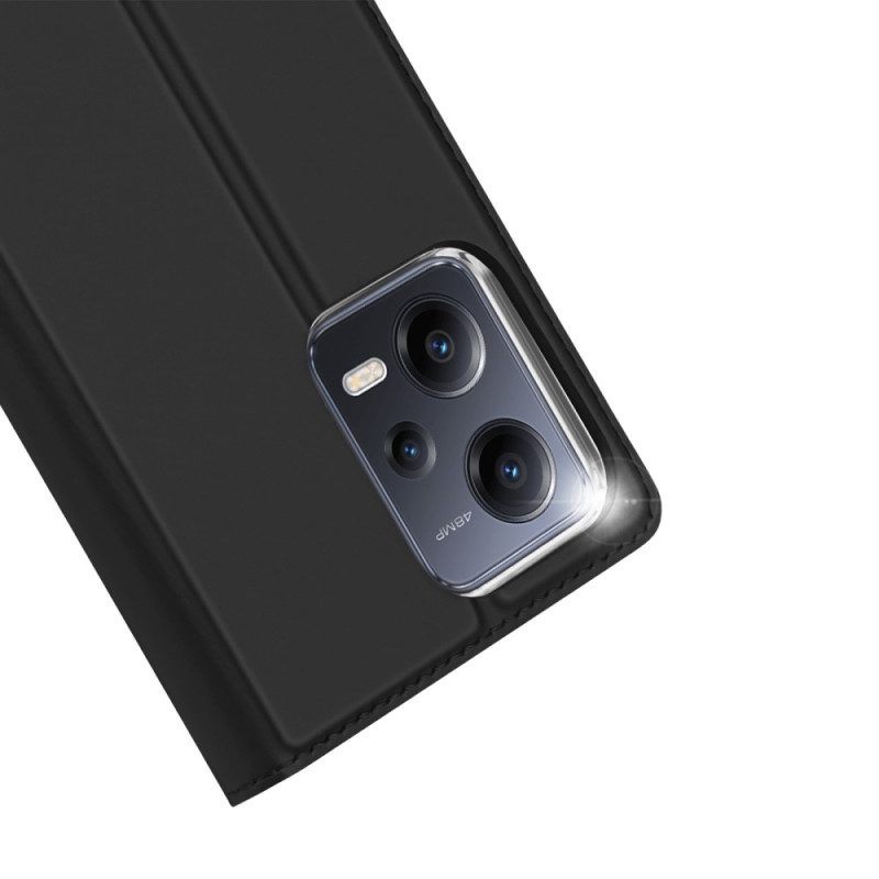 Bescherming Hoesje voor Xiaomi Redmi Note 12 5G Folio-hoesje Skin-pro-serie Dux Ducis