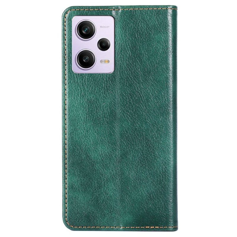 Bescherming Hoesje voor Xiaomi Redmi Note 12 Pro Folio-hoesje Kunstleer Stiksels