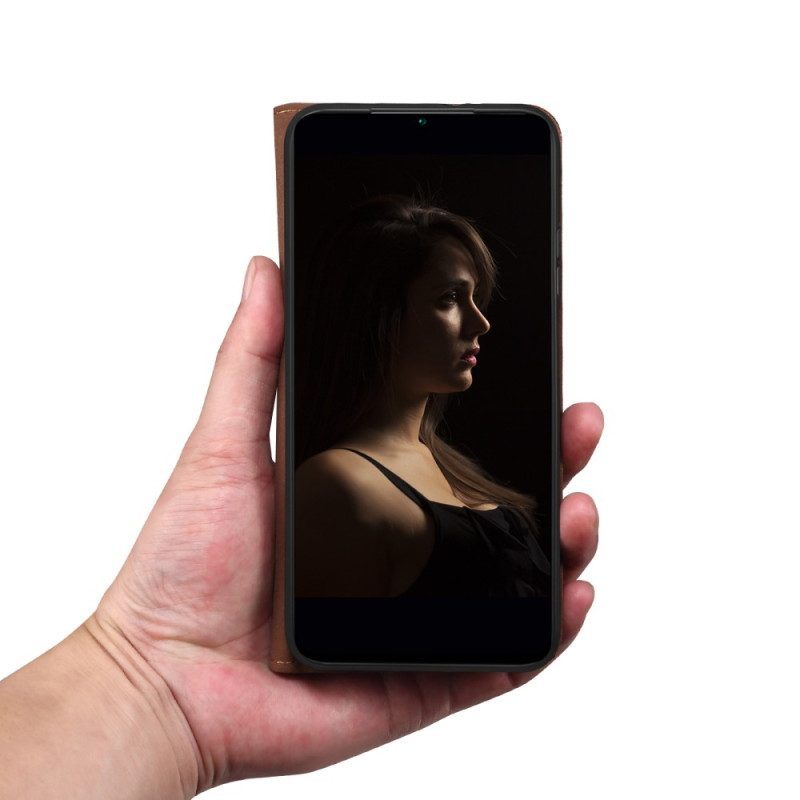 Bescherming Hoesje voor Xiaomi Redmi Note 12 Pro Plus Folio-hoesje Gewaxt Kunstleer