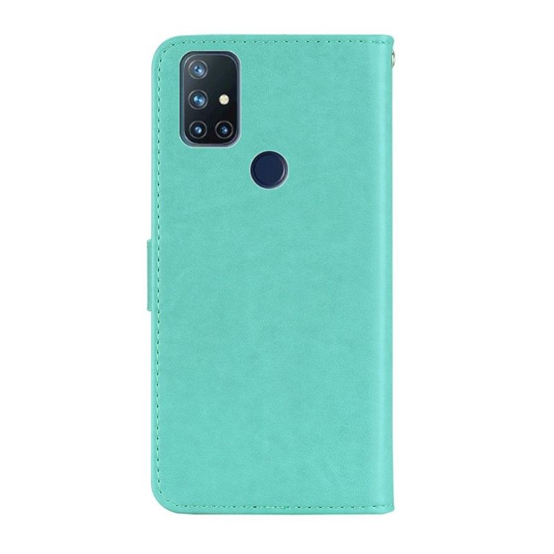 Flip Case voor OnePlus Nord N10 Uil Met Reliëf