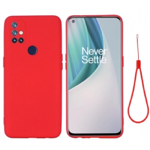 Hoesje voor OnePlus Nord N10 Puro Vloeibare Siliconen