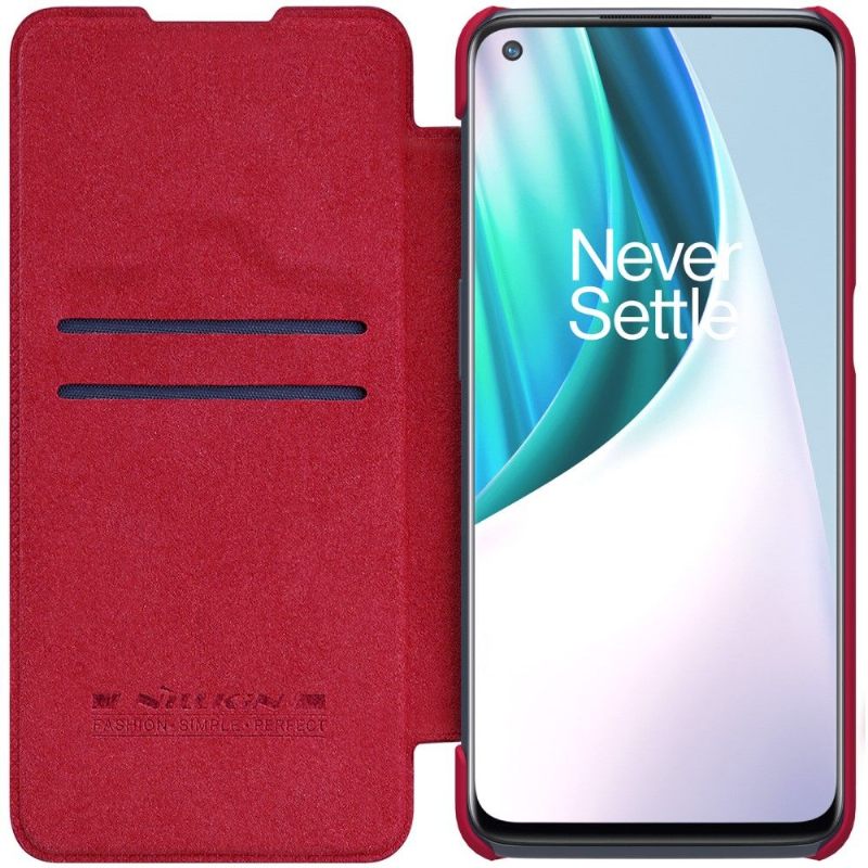 Leren Hoesje voor OnePlus Nord N10 Bescherming Qin-serie Leereffect