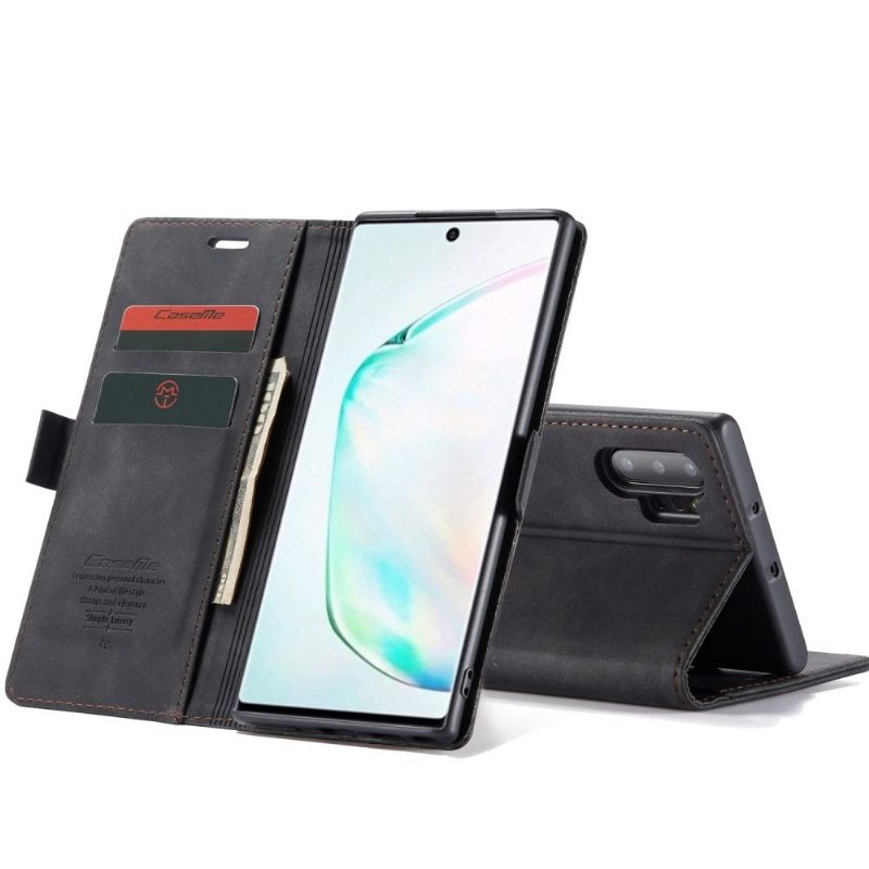 Folio-hoesje voor Samsung Galaxy Note 10+ / Note 10+ 5G Imitatieleren Golia's