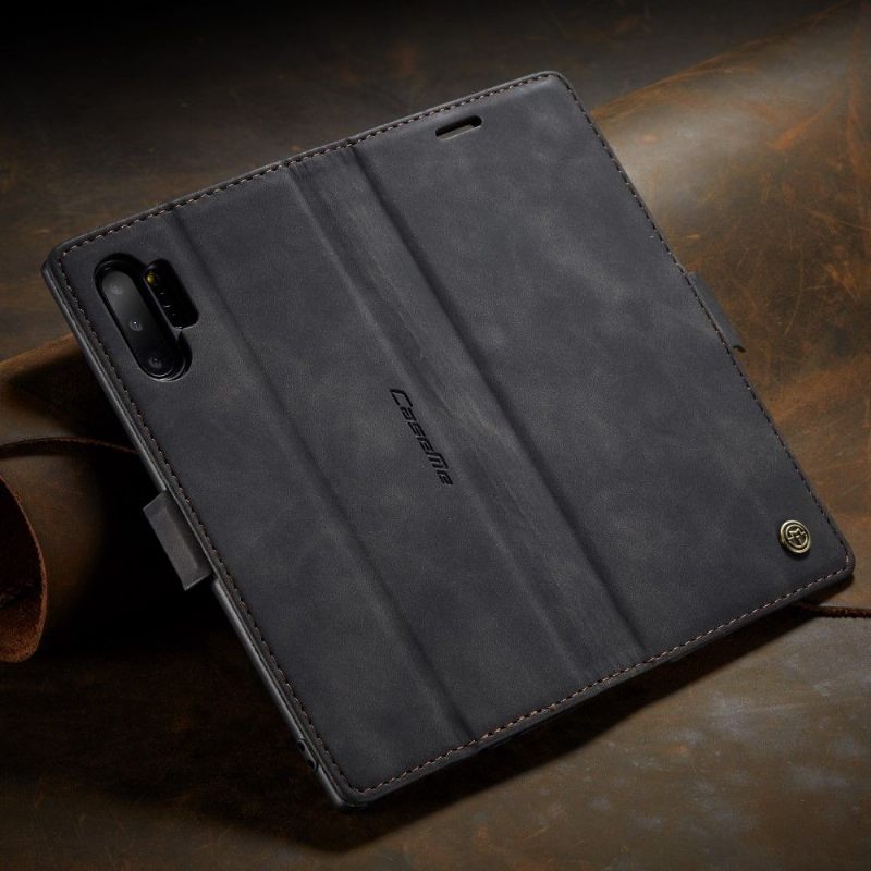 Folio-hoesje voor Samsung Galaxy Note 10+ / Note 10+ 5G Imitatieleren Golia's