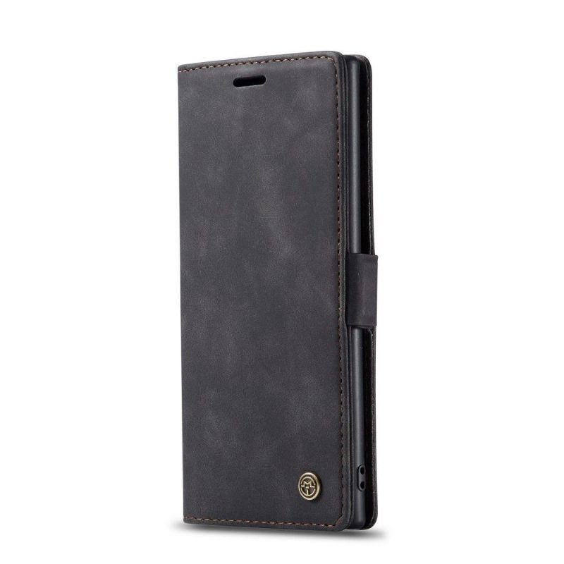 Folio-hoesje voor Samsung Galaxy Note 10+ / Note 10+ 5G Imitatieleren Golia's