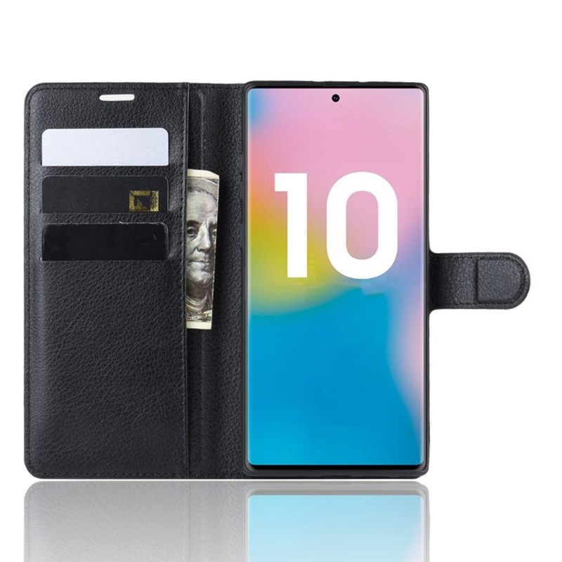 Folio-hoesje voor Samsung Galaxy Note 10+ / Note 10+ 5G Portemonnee Leren Leerstijl