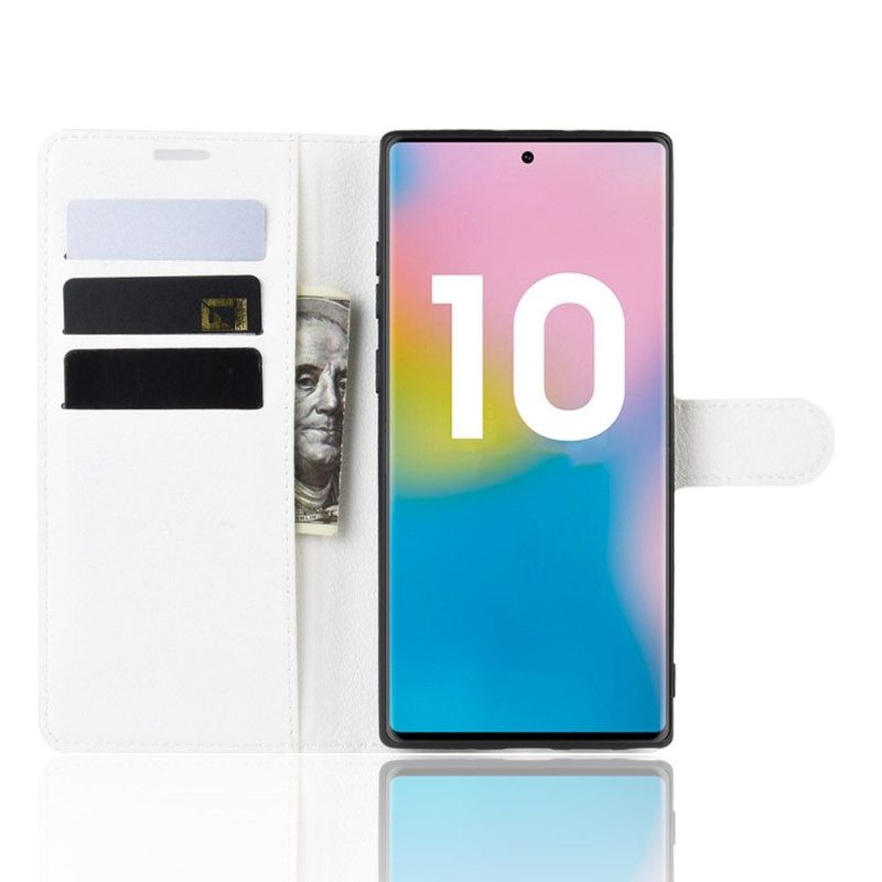 Folio-hoesje voor Samsung Galaxy Note 10+ / Note 10+ 5G Portemonnee Leren Leerstijl