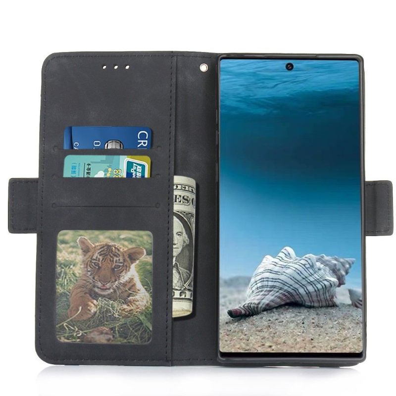 Folio-hoesje voor Samsung Galaxy Note 10+ / Note 10+ 5G Premium Met Kaarthouder