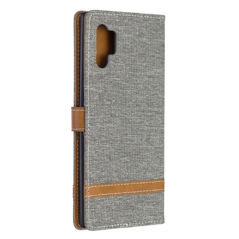 Leren Hoesje voor Samsung Galaxy Note 10+ / Note 10+ 5G Bescherming Stoffen Bekleding