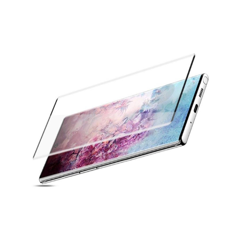 Samsung Galaxy Note 10 Plus Full Size Gehard Glazen Schermbeschermer - Zwart