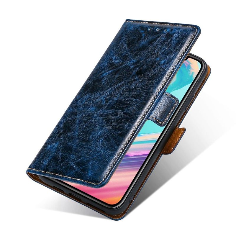 Flip Case voor OnePlus Nord N100 Folio-hoesje Kaarthouder Met Leren Effect