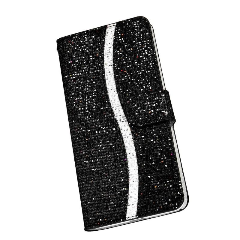 Folio-hoesje voor Samsung Galaxy S20 FE Anti-fall Glitterkaarthouder