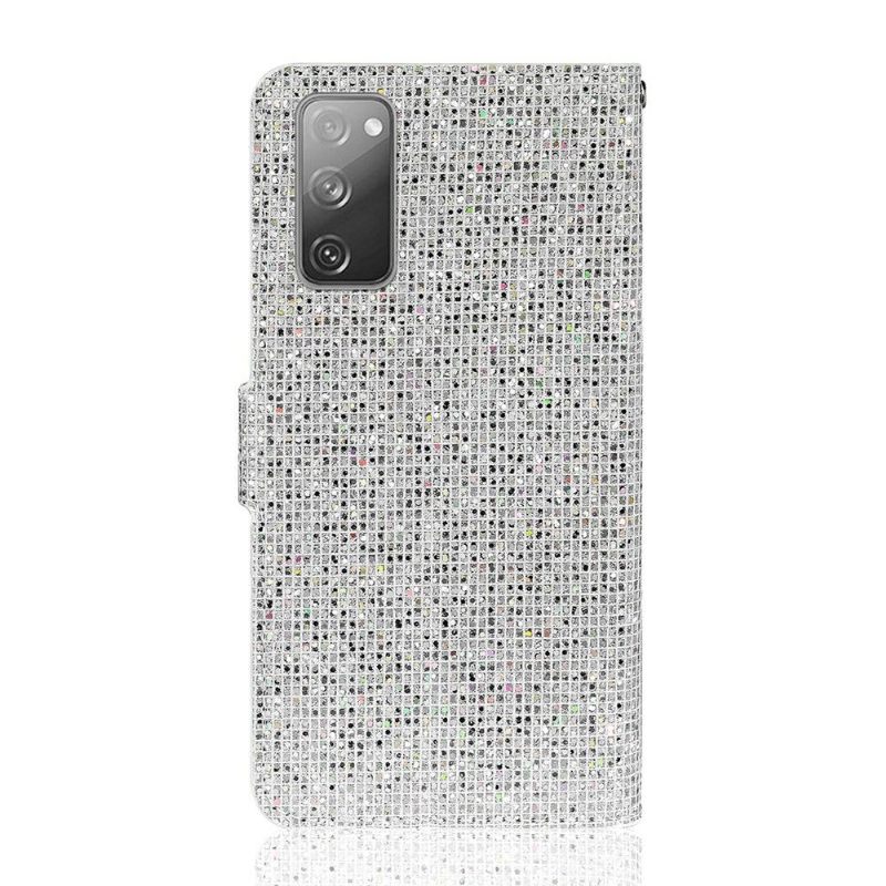 Folio-hoesje voor Samsung Galaxy S20 FE Anti-fall Glitterkaarthouder