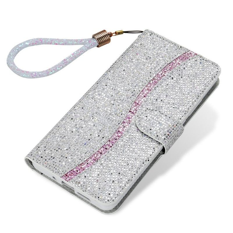 Folio-hoesje voor Samsung Galaxy S20 FE Anti-fall Glitterkaarthouder