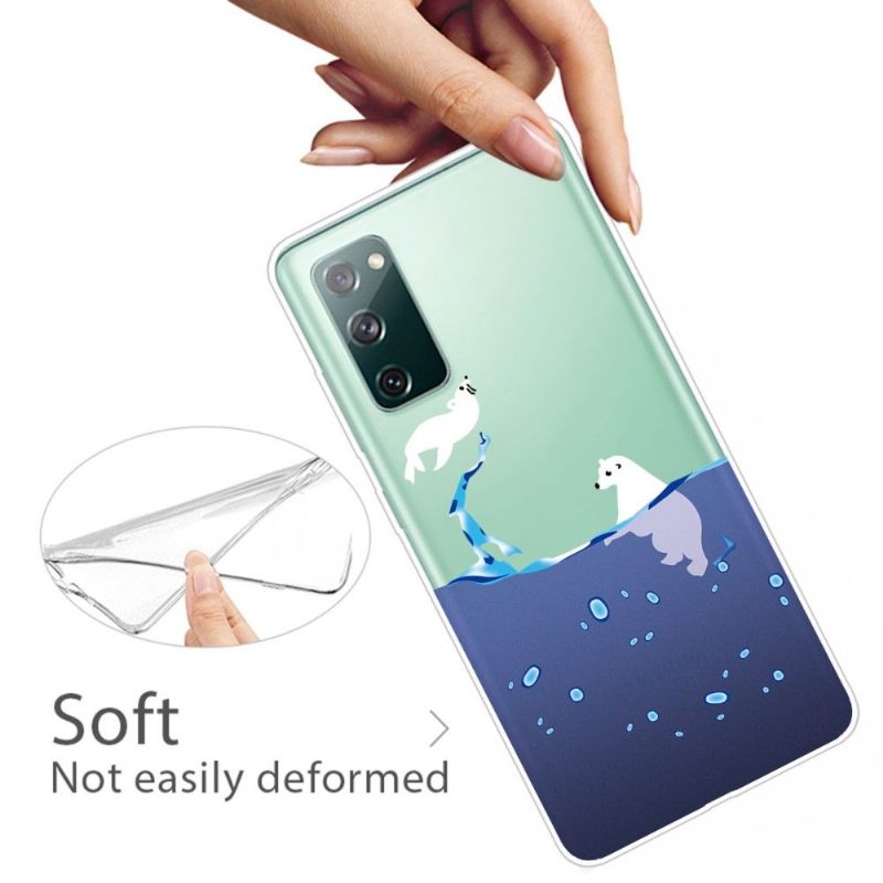 Hoesje voor Samsung Galaxy S20 FE Anti-fall Zeehond En Ijsbeer