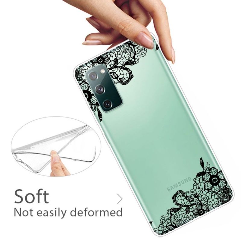 Hoesje voor Samsung Galaxy S20 FE Bloemenkant