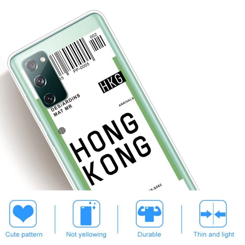 Hoesje voor Samsung Galaxy S20 FE Instapkaart 07 Hongkong