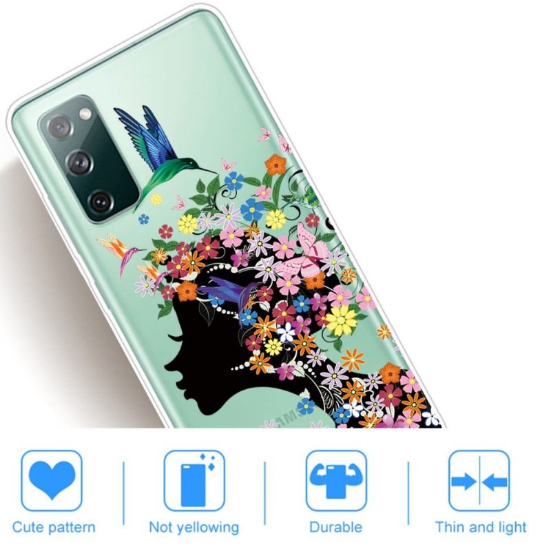 Hoesje voor Samsung Galaxy S20 FE Kolibrie Bloemen