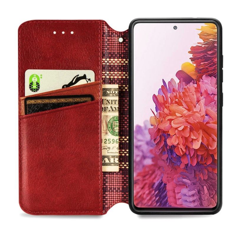 Leren Hoesje voor Samsung Galaxy S20 FE Bescherming Kub-ontwerp