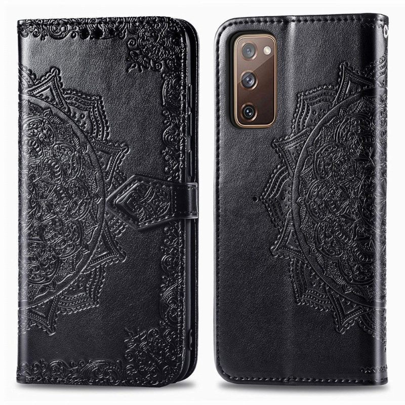 Leren Hoesje voor Samsung Galaxy S20 FE Bescherming Mandala-kaarthouder