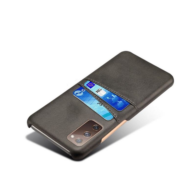 Telefoonhoesje voor Samsung Galaxy S20 FE Melody Leder Effect Kaarthouder