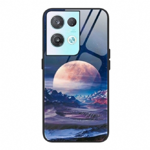 Hoesje voor Oppo Reno 8 Pro Ruimte Gehard Glas