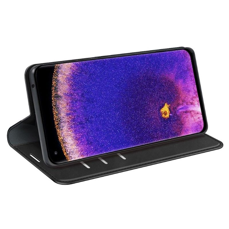 Case voor Oppo Find X5 Pro Kunstleer Stand Functie