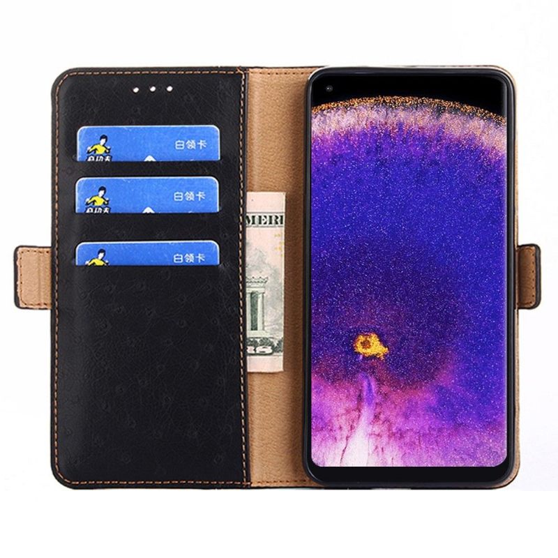 Cover voor Oppo Find X5 Pro Folio-hoesje Ulrich Kunstleer Folio